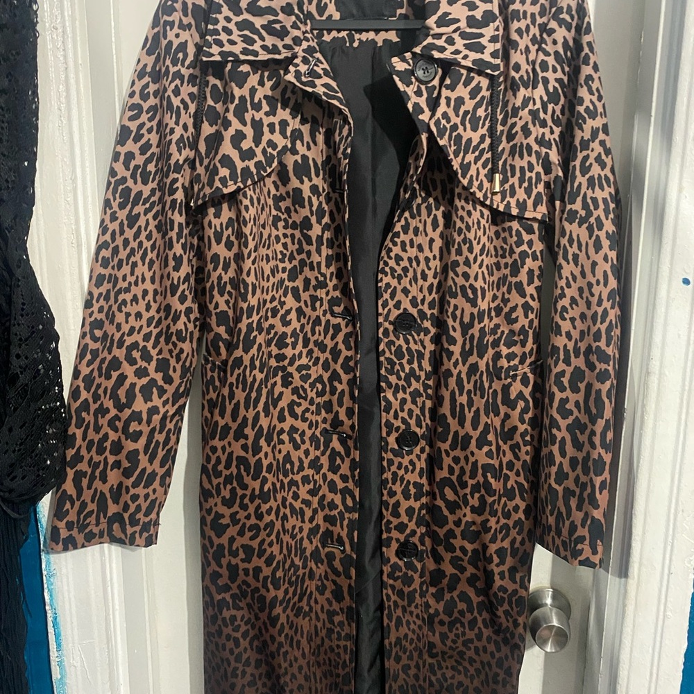 Leopard Print Women's Coat